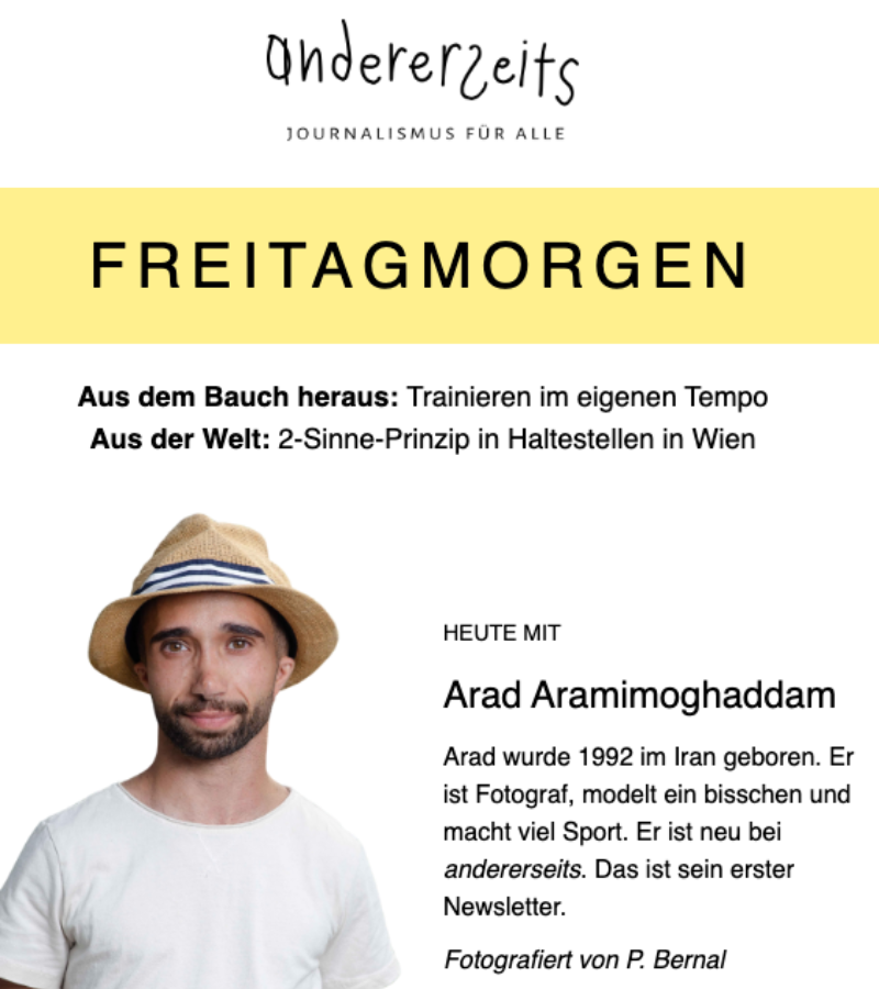 Foto von Titel "Freitagmorgen mit andererseits"